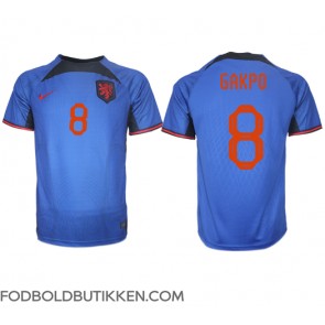 Holland Cody Gakpo #8 Udebanetrøje VM 2022 Kortærmet